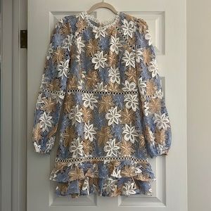 Long sleeve mini dress